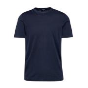 Frosted Korte Mouw T-Shirt Drumohr , Blue , Heren