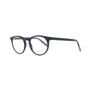 Zwarte Ronde Plastic Optische Frames Ermenegildo Zegna , Black , Heren