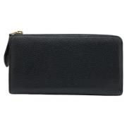 Pre-owned Leather wallets Louis Vuitton Vintage , Black , Dames