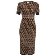 Pre-owned Knit dresses Fendi Vintage , Brown , Dames