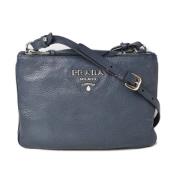 Pre-owned Leather prada-bags Prada Vintage , Blue , Dames