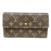 Pre-owned Canvas wallets Louis Vuitton Vintage , Brown , Heren