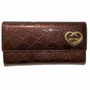 Pre-owned Leather wallets Gucci Vintage , Pink , Dames