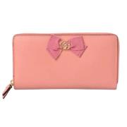 Pre-owned Leather wallets Gucci Vintage , Pink , Dames