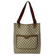 Pre-owned Canvas gucci-bags Gucci Vintage , Brown , Dames