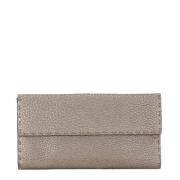 Pre-owned Leather wallets Fendi Vintage , Gray , Dames