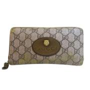 Pre-owned Canvas wallets Gucci Vintage , Beige , Heren