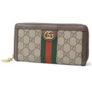 Pre-owned Canvas wallets Gucci Vintage , Brown , Dames