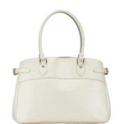 Pre-owned Leather louis-vuitton-bags Louis Vuitton Vintage , White , D...