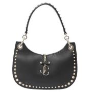 Pre-owned Leather shoulder-bags Jimmy Choo Pre-owned , Black , Dames