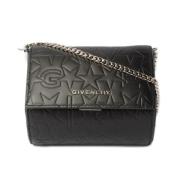 Pre-owned Leather clutches Givenchy Pre-owned , Black , Dames