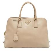 Pre-owned Leather prada-bags Prada Vintage , Beige , Dames