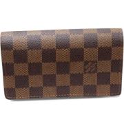 Pre-owned Canvas wallets Louis Vuitton Vintage , Brown , Dames