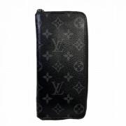 Pre-owned Canvas wallets Louis Vuitton Vintage , Black , Heren