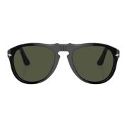 Klassieke Pilotstijl Zonnebril Persol , Black , Heren