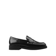 Zwarte Studs Loafers Rubberen Zool ASH , Black , Dames