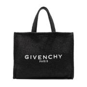 Raffia Tote Tas G-Tote Lijn Givenchy , Black , Dames