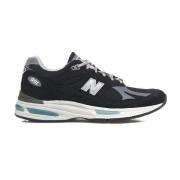 Retro Suede Sneakers met Reflectoren New Balance , Black , Dames