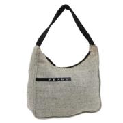 Pre-owned Canvas handbags Prada Vintage , Gray , Dames