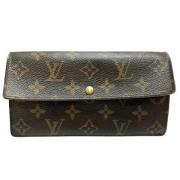 Pre-owned Canvas wallets Louis Vuitton Vintage , Brown , Dames