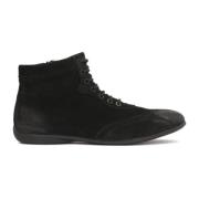 Zwarte Nubuck Minimalistische Chukka Laarzen Kazar , Black , Heren