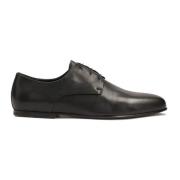 Formele leren halfschoenen met leren zool Kazar , Black , Heren