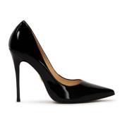 Zwarte gelakte hoge hakken pumps Kazar , Black , Dames