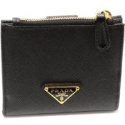 Pre-owned Leather wallets Prada Vintage , Black , Dames