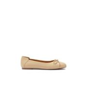 Beige ballerina's met een opvallende hak Kazar , Beige , Dames