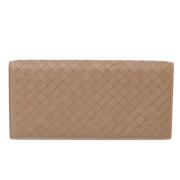 Pre-owned Leather wallets Bottega Veneta Vintage , Beige , Heren