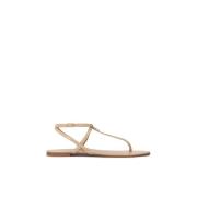 Platte beige sandalen Kazar , Beige , Dames