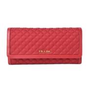 Pre-owned Canvas wallets Prada Vintage , Red , Dames