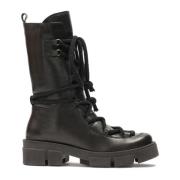 Hoge leren veterschoenen Kazar , Black , Dames