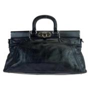 Pre-owned Leather totes Prada Vintage , Black , Dames