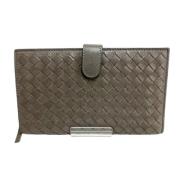 Pre-owned Leather wallets Bottega Veneta Vintage , Brown , Dames