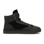 Hoge sneakers in drie verschillende materialen Kazar , Black , Heren