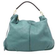 Pre-owned Leather handbags Louis Vuitton Vintage , Green , Dames