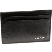 Pre-owned Leather wallets Prada Vintage , Black , Dames