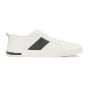 Heren off-white sneakers met zwarte inzetstukken Kazar , White , Heren