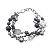 Pre-owned Metal bracelets Chanel Vintage , Gray , Dames