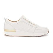 Witte sneakers op een verhoogde zool Kazar , White , Dames