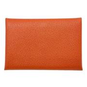 Pre-owned Leather wallets Hermès Vintage , Brown , Dames