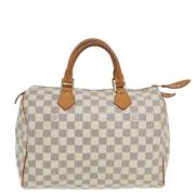 Pre-owned Canvas louis-vuitton-bags Louis Vuitton Vintage , White , Da...