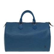 Pre-owned Leather louis-vuitton-bags Louis Vuitton Vintage , Blue , Da...