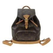 Pre-owned Canvas backpacks Louis Vuitton Vintage , Brown , Dames