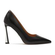 Zwarte pumps met hoge hakken en metalen inzetstukken Kazar , Black , D...