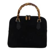 Pre-owned Suede gucci-bags Gucci Vintage , Black , Dames