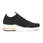 Zwarte sneakers met elastische slip-on bovenwerk Kazar , Black , Dames