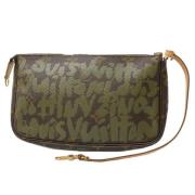 Pre-owned Canvas louis-vuitton-bags Louis Vuitton Vintage , Green , Da...