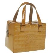 Pre-owned Leather handbags Chanel Vintage , Yellow , Dames